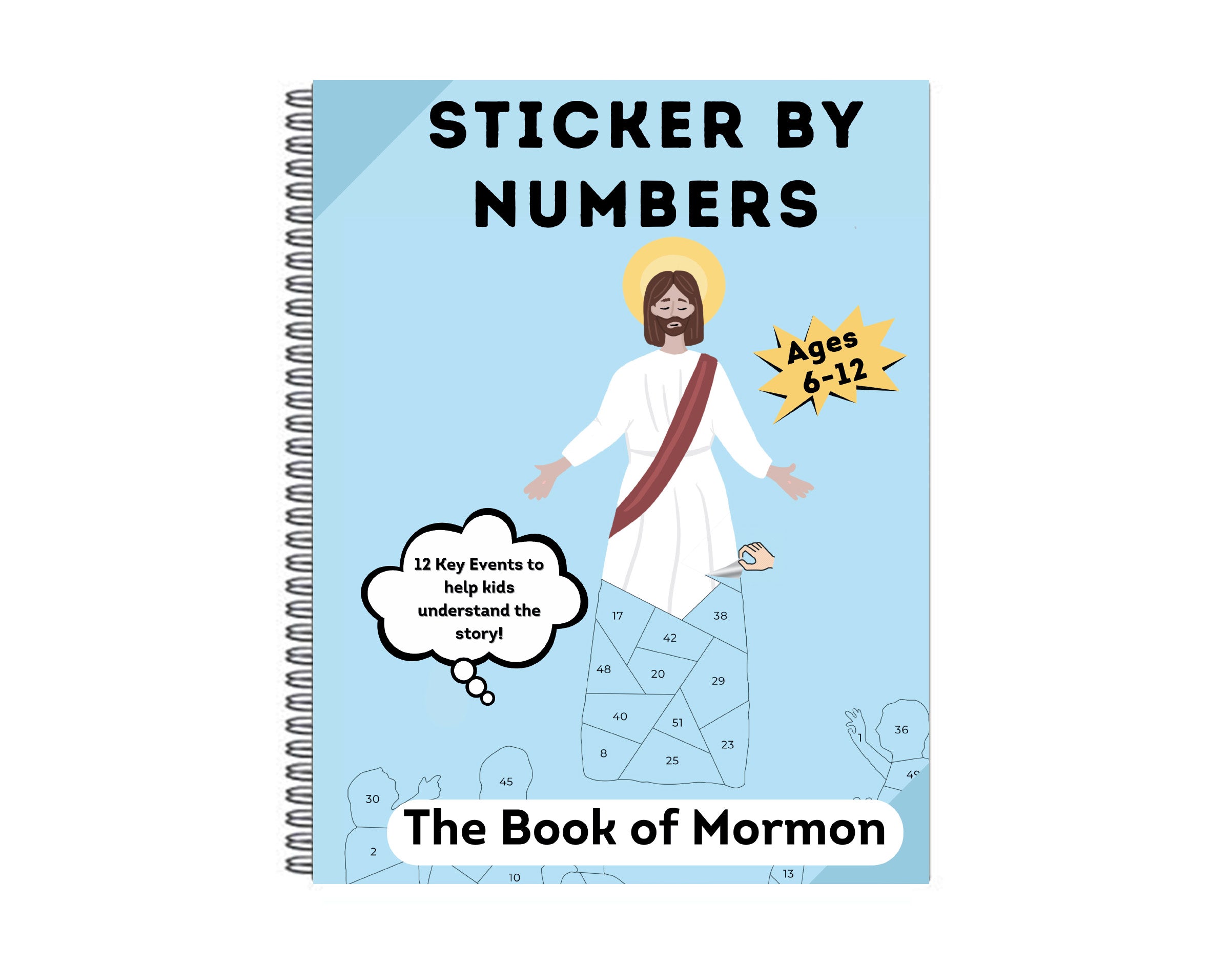 Sticker By Number Book Book Of Mormon LDS Paint By Numbers