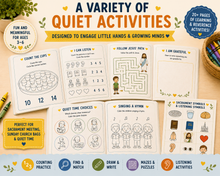 Load image into Gallery viewer, Sacrament Meeting Activity Book for Kids Ages 3–6 | LDS Quiet Church Activities & Stickers