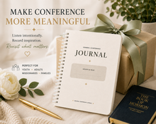 Load image into Gallery viewer, General Conference Journal – Notes, Reflections & Inspiration | Conference Notebook for Adults & Teens