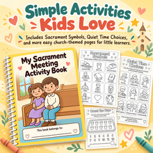 Load image into Gallery viewer, Sacrament Meeting Activity Book for Kids Ages 3–6 | LDS Quiet Church Activities & Stickers