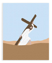 Load image into Gallery viewer, Bearing The Cross | Paint by Number Kit for Kids