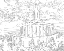 Load image into Gallery viewer, Pocatello Idaho Temple | Paint By Numbers Kit