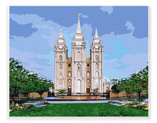 Load image into Gallery viewer, Dawn - Salt Lake City Utah Temple | Paint By Numbers Kit