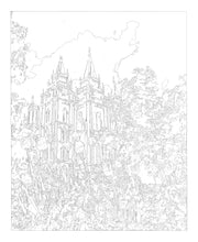 Load image into Gallery viewer, Salt Lake City Utah Temple | Paint By Numbers Kit