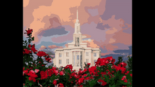 Load image into Gallery viewer, Payson Utah Temple | Paint By Numbers Kit