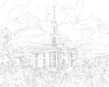 Load image into Gallery viewer, Payson Utah Temple | Paint By Numbers Kit
