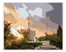 Load image into Gallery viewer, Seattle Washington Temple | Paint By Numbers Kit