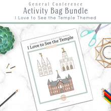 Load image into Gallery viewer, Printable General Conference Activity Bag Bundle | Instant Download
