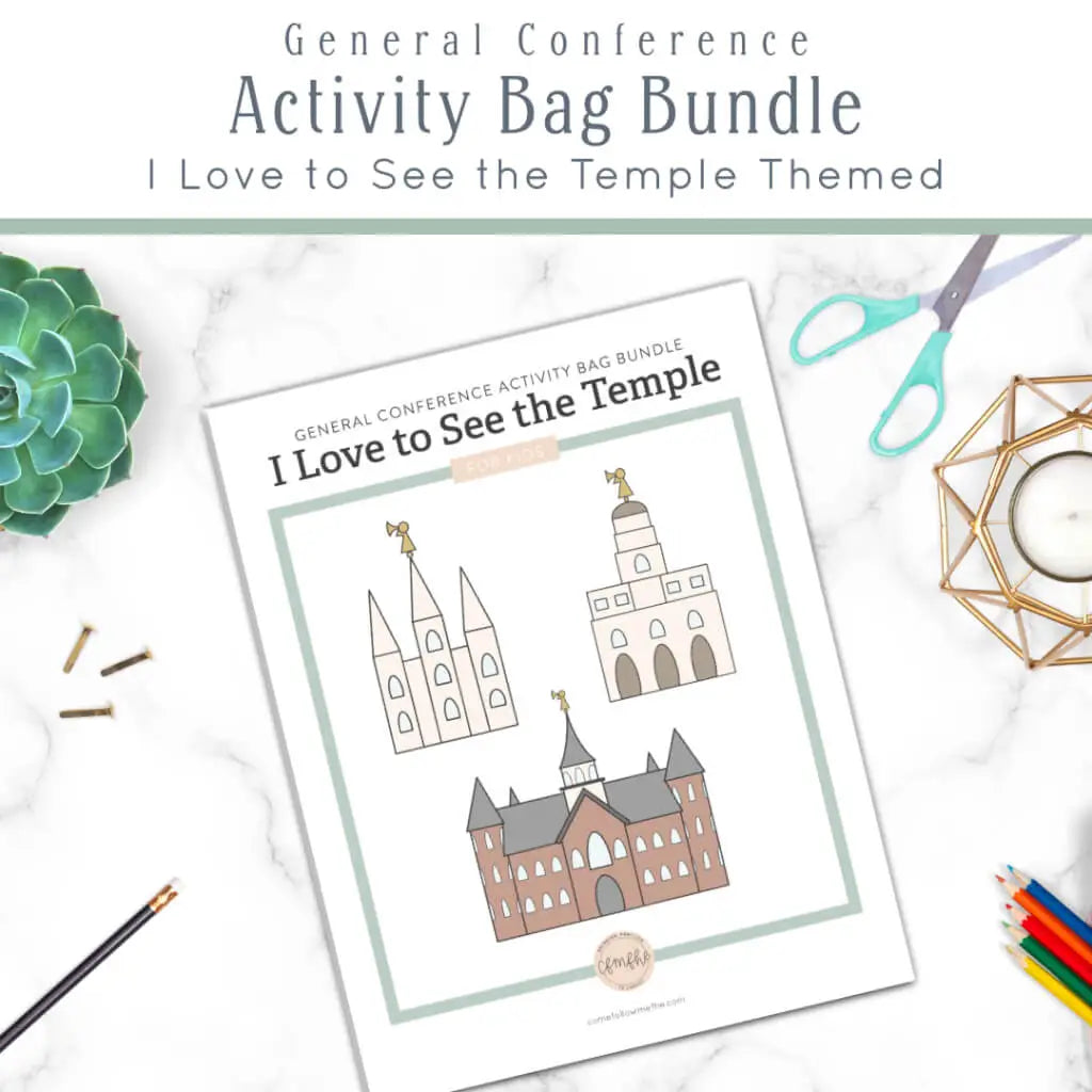 Printable General Conference Activity Bag Bundle | Instant Download