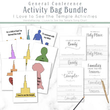 Load image into Gallery viewer, Printable General Conference Activity Bag Bundle | Instant Download
