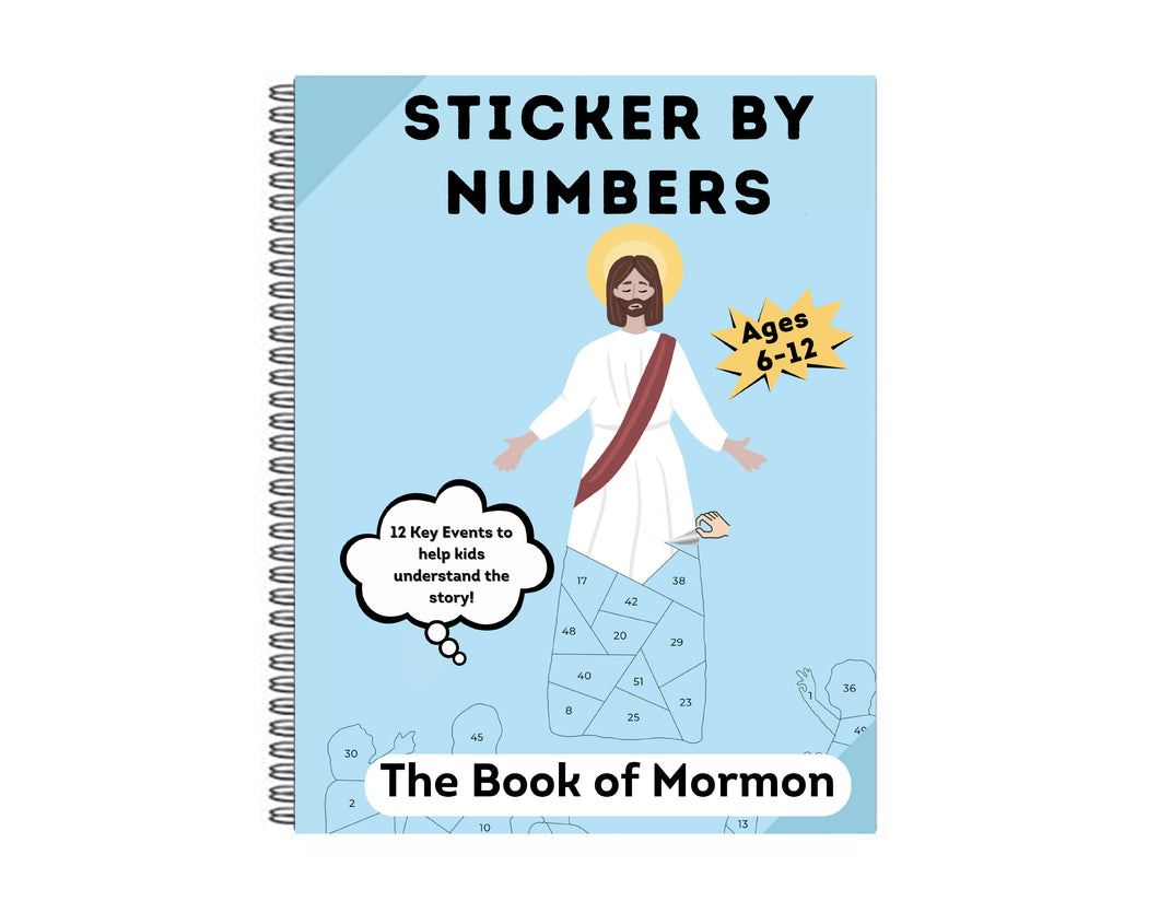 Sticker By Number Book - Book Of Mormon