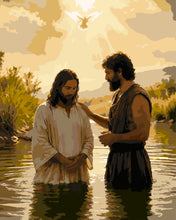 Load image into Gallery viewer, The Baptism of Jesus Christ | Paint by Number Kit
