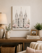 Load image into Gallery viewer, Salt Lake Temple in Bloom | Paint by Number Kit
