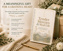 Load image into Gallery viewer, Tender Mercies &amp; Real Life – 12-Week LDS Gratitude Journal | Guided Christian Journal for Latter-day Saint Adults
