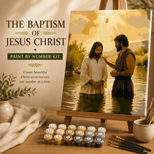 Load image into Gallery viewer, The Baptism of Jesus Christ | Paint by Number Kit
