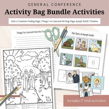 Load image into Gallery viewer, Printable General Conference Activity Bag Bundle | Instant Download | Spring 2025
