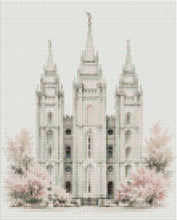 Load image into Gallery viewer, Salt Lake Temple in Bloom | Diamond Painting
