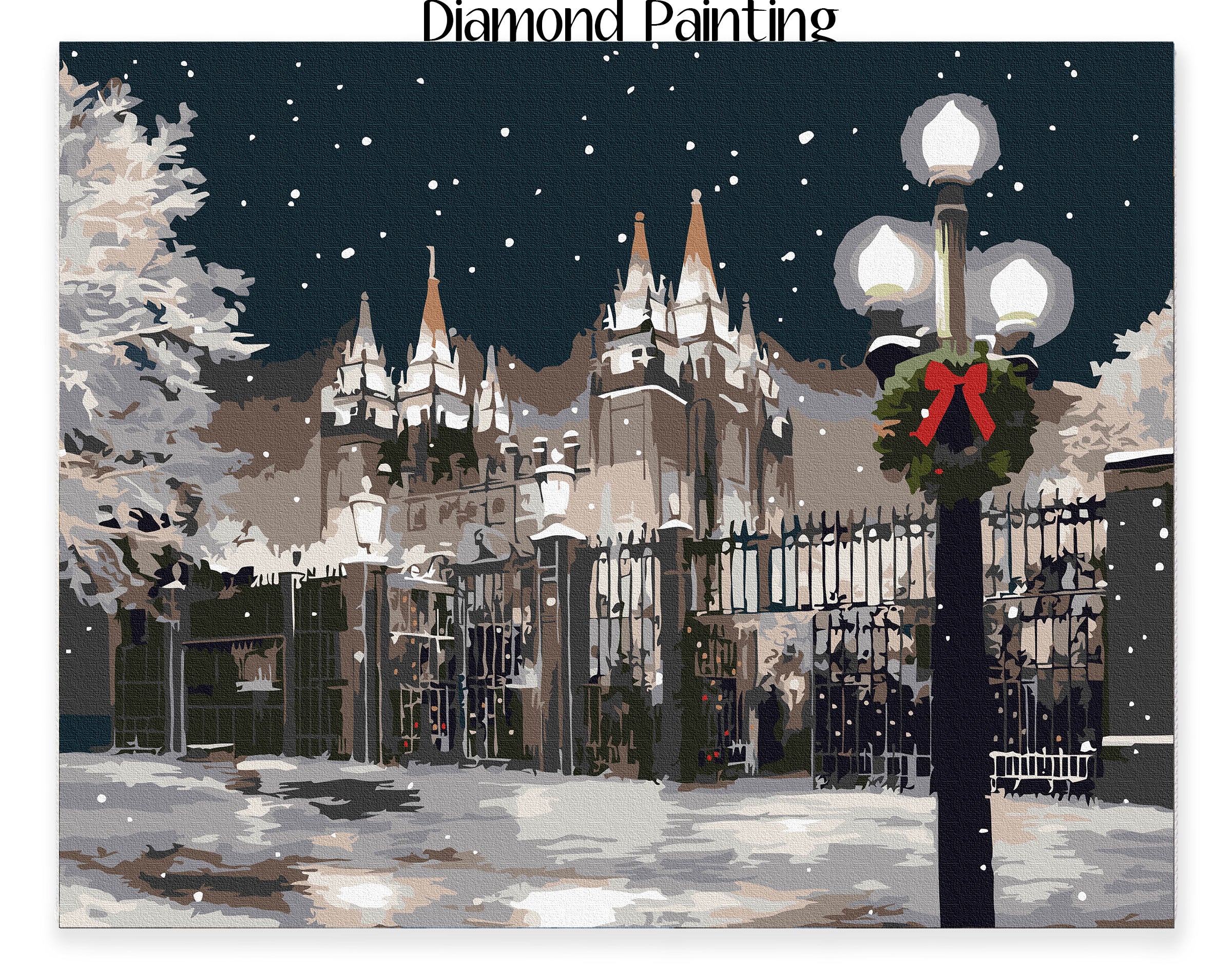 Christmas Time in Salt Lake City Diamond Painting LDS Paint By Numbers